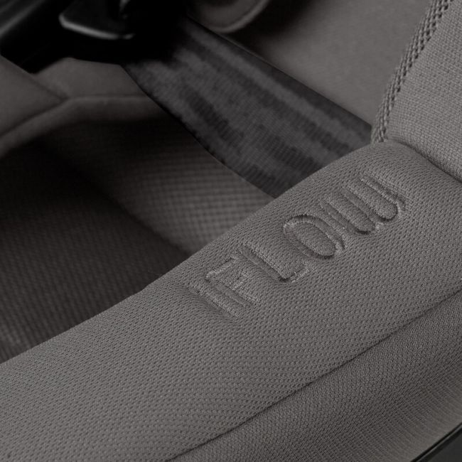 Scaun auto, Jane, Iflow I-Size, Rotire 360 grade, 40 - 105 cm, Cu Isofix si picior stabilizator, Protectie superioara in caz de impact lateral - SPS, Conform cu standardul european de securitate ECE R129, Matt Gray BYN8420421092774