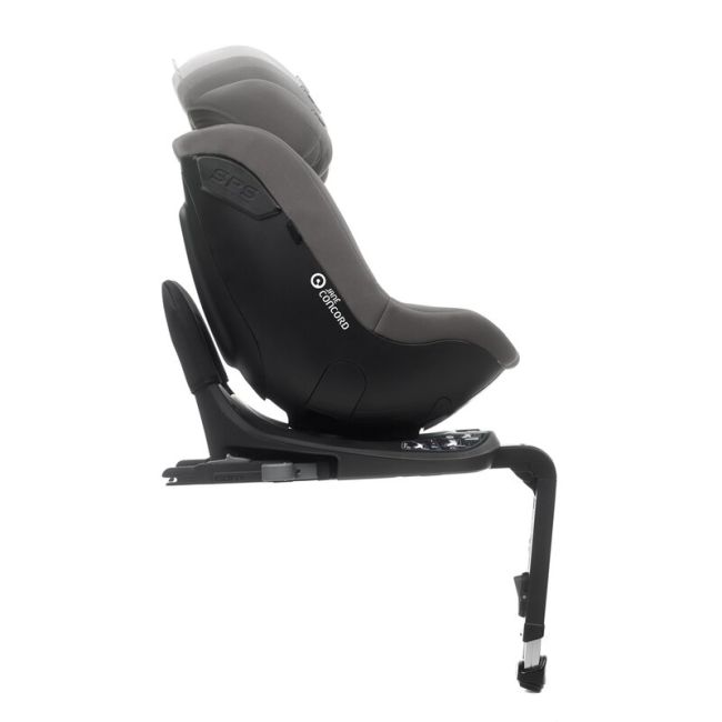 Scaun auto, Jane, Iflow I-Size, Rotire 360 grade, 40 - 105 cm, Cu Isofix si picior stabilizator, Protectie superioara in caz de impact lateral - SPS, Conform cu standardul european de securitate ECE R129, Matt Gray BYN8420421092774