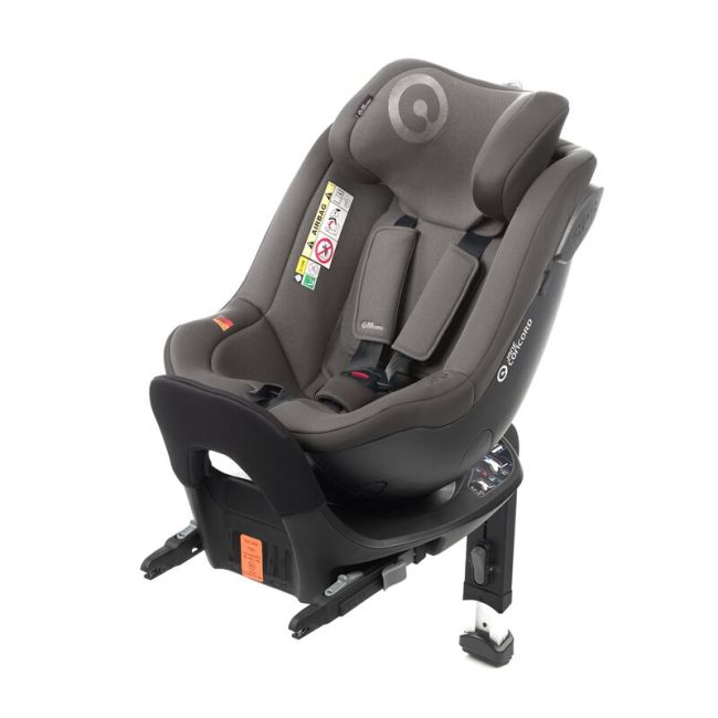 Scaun auto, Jane, Iflow I-Size, Rotire 360 grade, 40 - 105 cm, Cu Isofix si picior stabilizator, Protectie superioara in caz de impact lateral - SPS, Conform cu standardul european de securitate ECE R129, Matt Gray BYN8420421092774