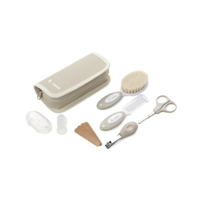 Set ingrijire, Jane, Basic, Contine forfecuta, unghiera, pile de unghii, perie de par, pieptene, degetar periuta de dinti, Sand BYN8420421071946