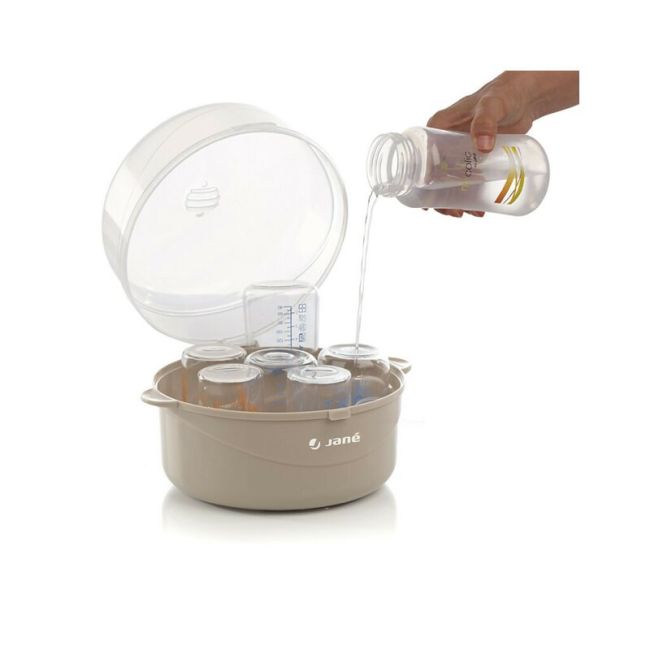 Sterilizator microunde, Jane, Capacitate 6 biberoane, BPA Free, 16.5 cm x 20 cm BYN8420421038789