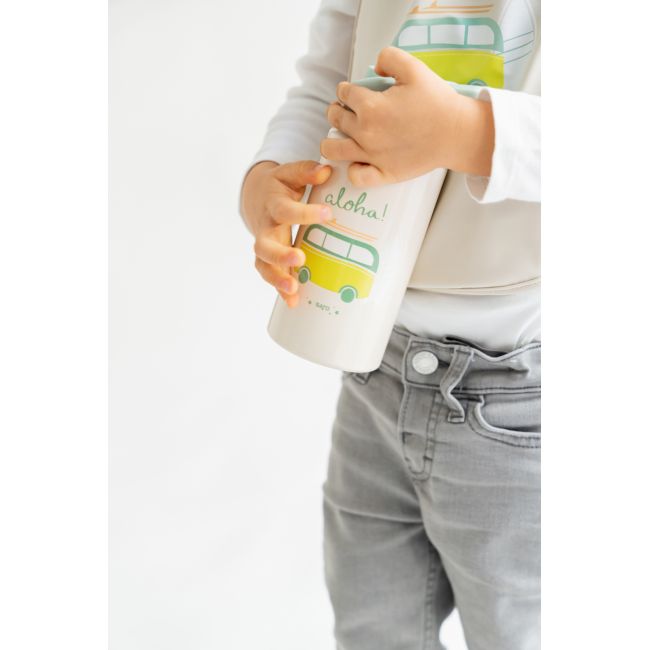 Sticla Termos Din Otel Inoxidabil, Cu Pai, 350 Ml, Happy Dinos Pjb74504