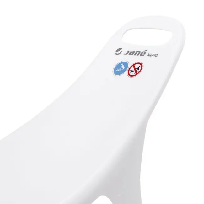 Suport pentru baie ergonomic, Jane, Nemo, De la nastere, Cu maner, Conform cu standardul european de siguranta EN 17022:2018, White BYN8420421091012