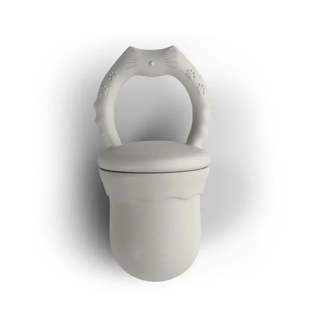 Suzeta Cu Alimentator Pentru Diversificarea Alimentatiei, Din Silicon, Fara Bpa, Bps, Pvc Si Ftalati, Cream Pjbsuz_c