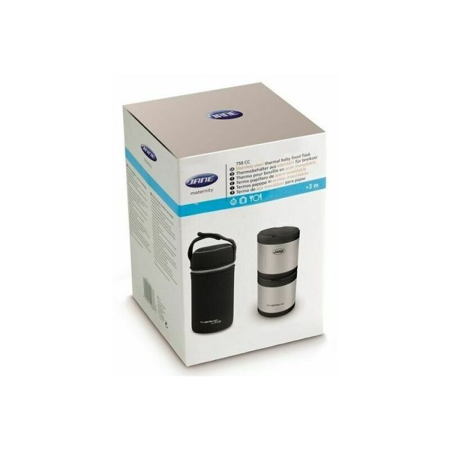 Termos mancare solida, Jane, Din otel inoxidabil, 2 x 500 ml, Fara BPA, Cu gentuta din izopren BYN8420421019986