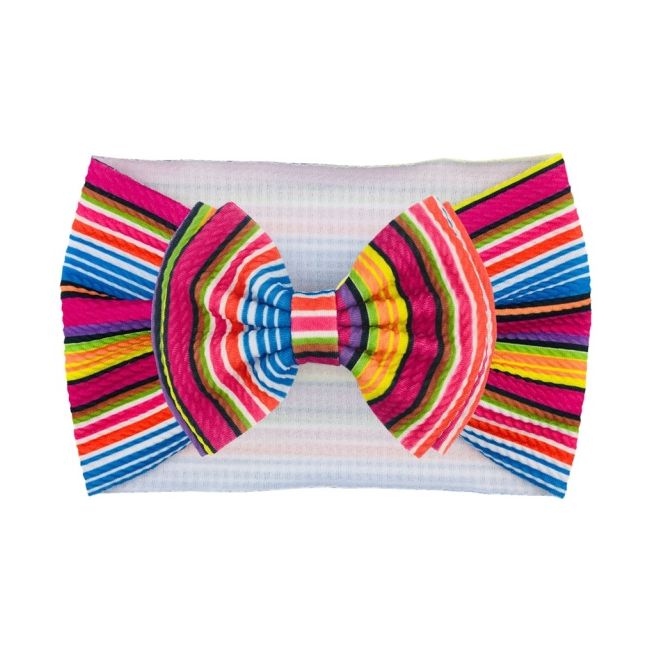 Bentita lata cu funda si imprimeu - model 12 mdh14-12-cd3