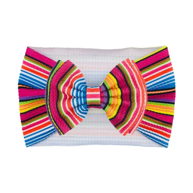 Bentita lata cu funda si imprimeu - model 12 mdh14-12-cd3