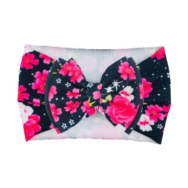 Bentita lata cu funda si imprimeu - model 20 mdh14-20-cd3