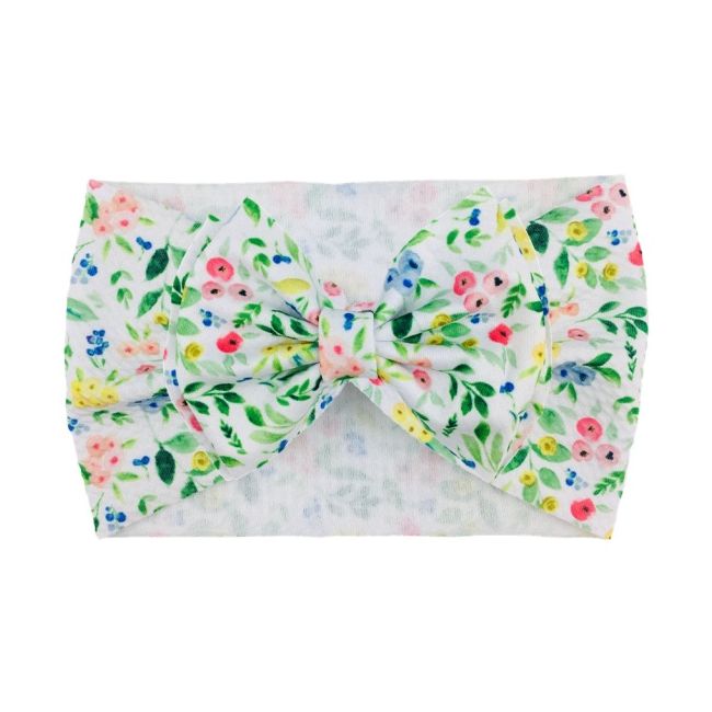 Bentita lata cu funda si imprimeu - model 22 mdh14-22-cd3