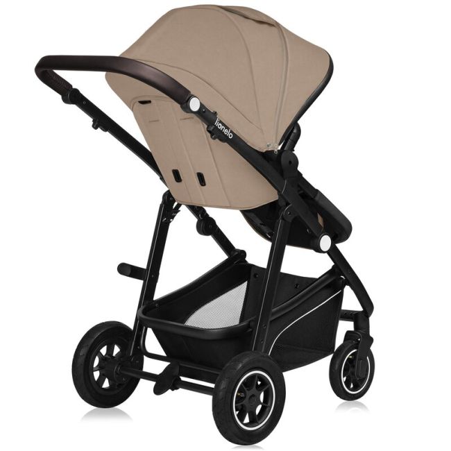 Carucior 3 in 1, Lionelo, Bianka, Transformabil, Cadru aluminiu, Cu landou si salteluta moale, Cu scoica auto testata ADAC, Cu multiple accesorii, Sustine 22 kg, 0 luni+, EN1466:2014+AC:2015, EN1888, Bej BYNLO-BIANKA_3IN1_BEIGE_SAND