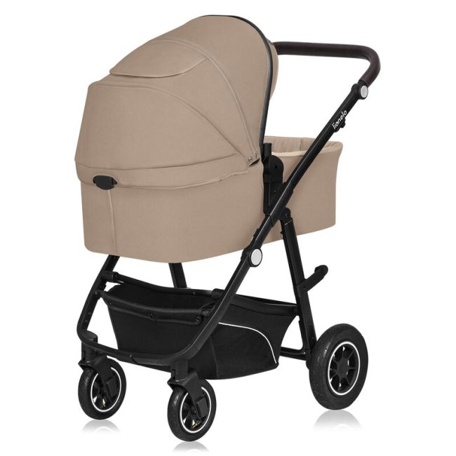 Carucior 3 in 1, Lionelo, Bianka, Transformabil, Cadru aluminiu, Cu landou si salteluta moale, Cu scoica auto testata ADAC, Cu multiple accesorii, Sustine 22 kg, 0 luni+, EN1466:2014+AC:2015, EN1888, Bej BYNLO-BIANKA_3IN1_BEIGE_SAND