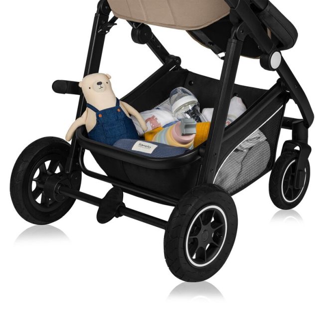 Carucior 3 in 1, Lionelo, Bianka, Transformabil, Cadru aluminiu, Cu landou si salteluta moale, Cu scoica auto testata ADAC, Cu multiple accesorii, Sustine 22 kg, 0 luni+, EN1466:2014+AC:2015, EN1888, Bej BYNLO-BIANKA_3IN1_BEIGE_SAND