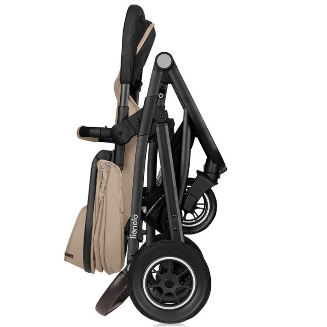 Carucior 3 in 1, Lionelo, Bianka, Transformabil, Cadru aluminiu, Cu landou si salteluta moale, Cu scoica auto testata ADAC, Cu multiple accesorii, Sustine 22 kg, 0 luni+, EN1466:2014+AC:2015, EN1888, Bej BYNLO-BIANKA_3IN1_BEIGE_SAND