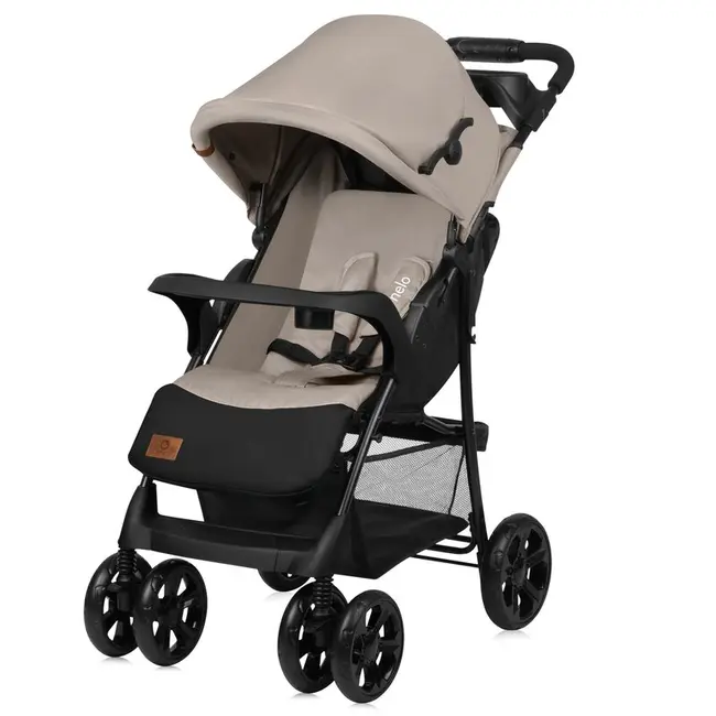 Carucior sport, Lionelo, Emma Plus, Cu tavita, 2 Suporturi pentru pahar, Geanta accesorii, Conform cu standardul european de securitate EN1888-1, Bej BYNLO-EMMA PLUS_BEIGE_LATTE