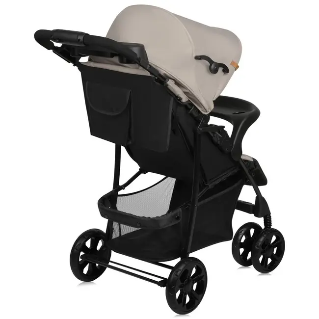 Carucior sport, Lionelo, Emma Plus, Cu tavita, 2 Suporturi pentru pahar, Geanta accesorii, Conform cu standardul european de securitate EN1888-1, Bej BYNLO-EMMA PLUS_BEIGE_LATTE