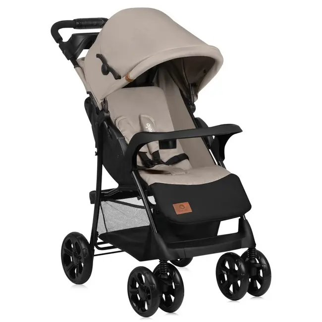 Carucior sport, Lionelo, Emma Plus, Cu tavita, 2 Suporturi pentru pahar, Geanta accesorii, Conform cu standardul european de securitate EN1888-1, Bej BYNLO-EMMA PLUS_BEIGE_LATTE