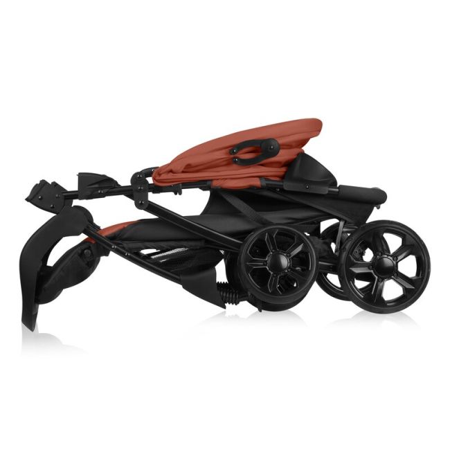 Carucior sport, Lionelo, Emma Plus, Cu tavita, 2 Suporturi pentru pahar, Geanta accesorii, Conform cu standardul european de securitate EN1888-1, Roz BYNLO-EMMA PLUS_CORAL_PINK