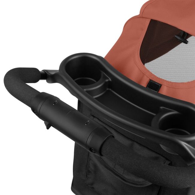 Carucior sport, Lionelo, Emma Plus, Cu tavita, 2 Suporturi pentru pahar, Geanta accesorii, Conform cu standardul european de securitate EN1888-1, Roz BYNLO-EMMA PLUS_CORAL_PINK