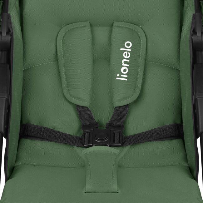 Carucior sport, Lionelo, Emma Plus, Cu tavita, 2 Suporturi pentru pahar, Geanta accesorii, Conform cu standardul european de securitate EN1888-1, Verde BYNLO-EMMA PLUS_GREEN_EMERALD