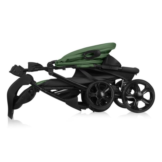 Carucior sport, Lionelo, Emma Plus, Cu tavita, 2 Suporturi pentru pahar, Geanta accesorii, Conform cu standardul european de securitate EN1888-1, Verde BYNLO-EMMA PLUS_GREEN_EMERALD