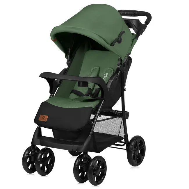 Carucior sport, Lionelo, Emma Plus, Cu tavita, 2 Suporturi pentru pahar, Geanta accesorii, Conform cu standardul european de securitate EN1888-1, Verde BYNLO-EMMA PLUS_GREEN_EMERALD