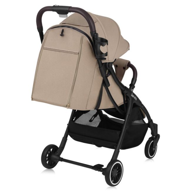 Carucior sport, Lionelo, Julie One, De la nastere, Greutate redusa, Cu accesorii, Cadru din aluminiu, 0-22 kg, Pliere compacta pentru avion, Conform cu standardele europene de securitate EN1888-1 si EN1888-2, Bej BYNLO-JULIE_ONE_BEIGE_SAND