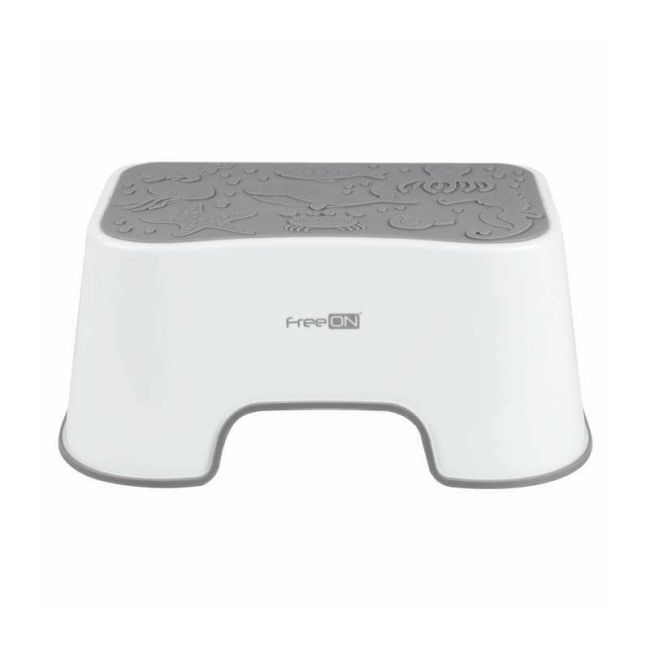Inaltator de baie, FreeON, Antiderapant, Cu baza antialunecare, 38 x 36 x 16 cm, White/Grey BYN49232