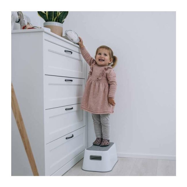 Inaltator de baie, FreeON, Antiderapant, Cu baza antialunecare, 38 x 36 x 16 cm, White/Grey BYN49232
