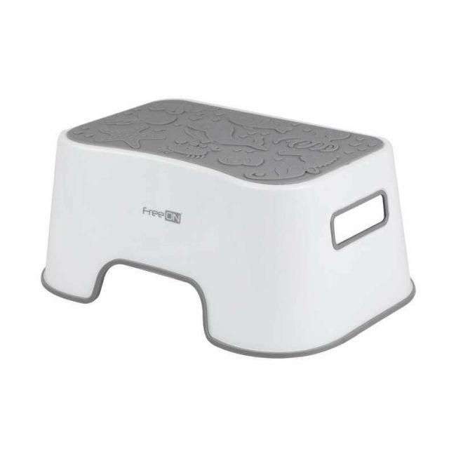 Inaltator de baie, FreeON, Antiderapant, Cu baza antialunecare, 38 x 36 x 16 cm, White/Grey BYN49232