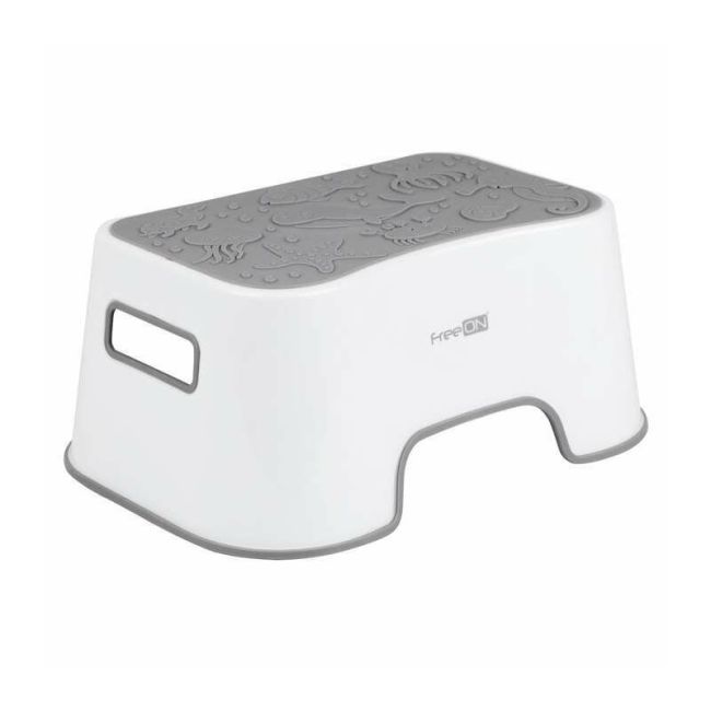 Inaltator de baie, FreeON, Antiderapant, Cu baza antialunecare, 38 x 36 x 16 cm, White/Grey BYN49232