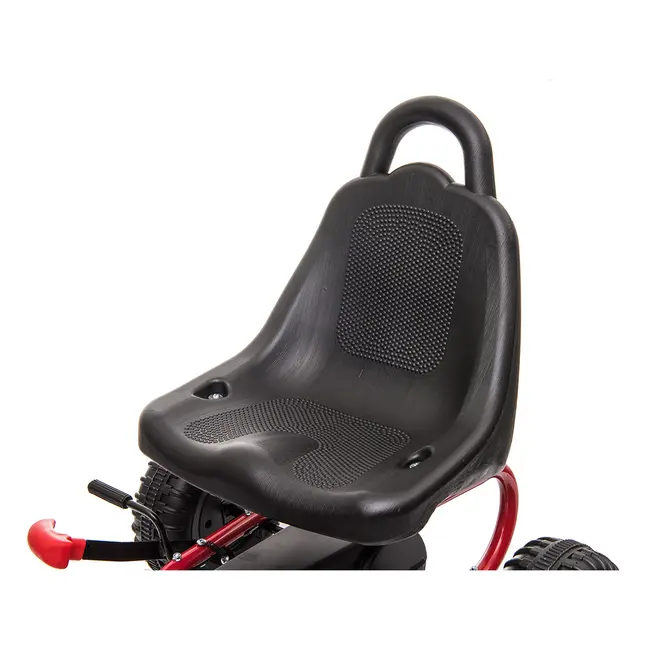 Kart cu pedale pentru copii G201 Kidscare, culoare rosu, frana de mana, pentru 3-6 ani, scaun reglabil SUPKC_G201_R
