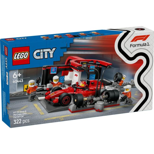 LEGO CITY BOXA SI MECANICI F1 CU MASINA FERRARI 60443 VIVLEGO60443