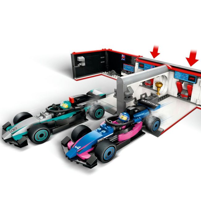 LEGO CITY GARAJ F1 SI MASINI MERCEDES-AMG SI ALPINE 60444 VIVLEGO60444