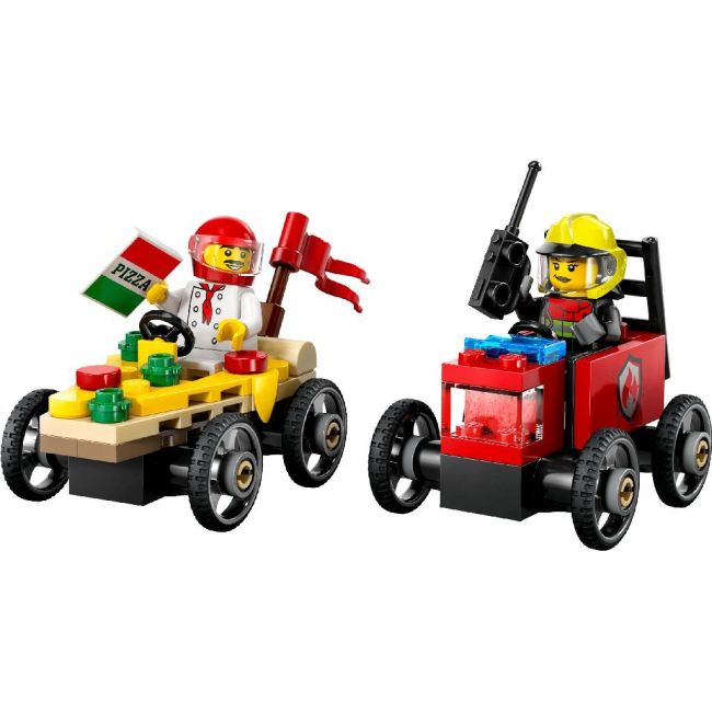 LEGO CITY PACHET DE CURSE FURGONETA DE PIZZA VS. CAMION DE POMPIERI 60458 VIVLEGO60458