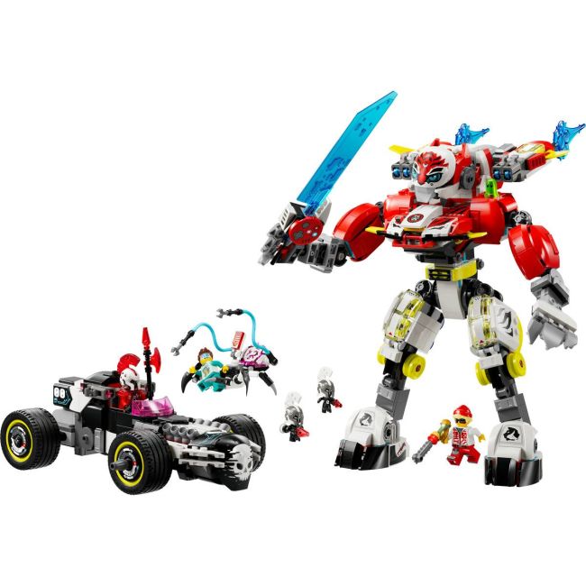 LEGO DREAMZZZ ROBOTUL TIGRU AL LUI COOPER SI MASINA HOT ROD A LUI ZERO 71497 VIVLEGO71497