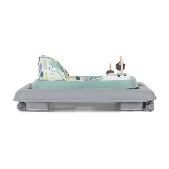 Premergator, Feedo, Pliabil, Cu panou de joaca inclus, Cu inaltime reglabila in 3 pozitii, Cu sistem de franare, Dezvolta abilitatile motorii si senzoriale, Greutate maxima suportata 12 kg, 6 luni+, Mint BYN224212