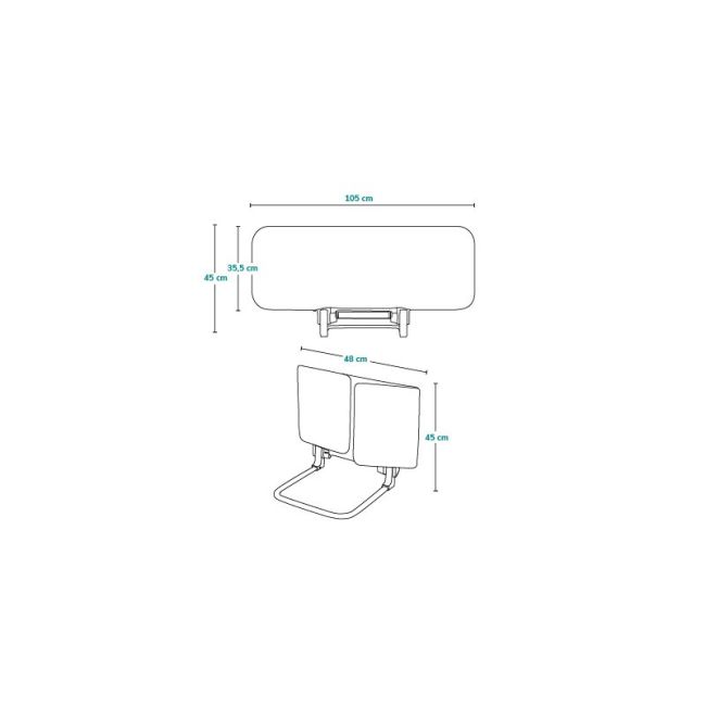 Protectie laterala pat, Lionelo, Lora, Pliabila, Sistem de blocare StandSafe, Geanta de transport inclusa, 105 x 45 cm, Bej BYNLO-LORA_BEIGE_SAND