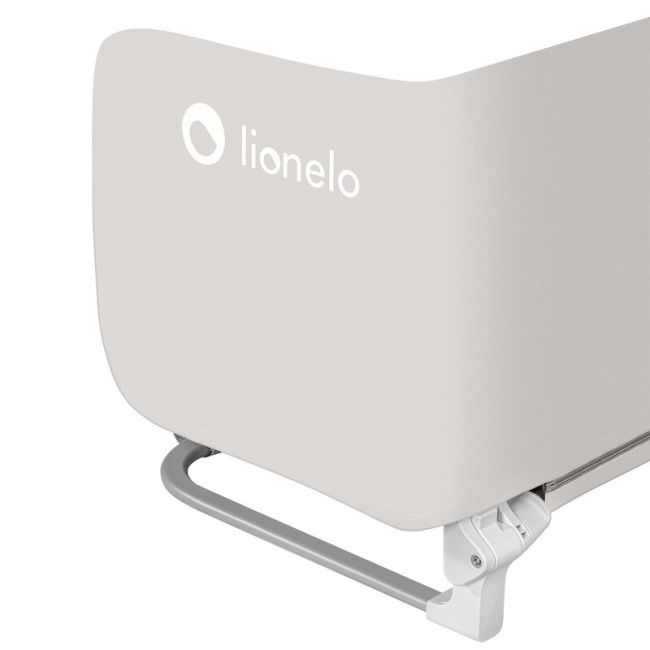 Protectie laterala pat, Lionelo, Lora, Pliabila, Sistem de blocare StandSafe, Geanta de transport inclusa, 105 x 45 cm, Bej BYNLO-LORA_BEIGE_SAND