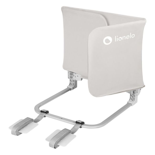 Protectie laterala pat, Lionelo, Lora, Pliabila, Sistem de blocare StandSafe, Geanta de transport inclusa, 105 x 45 cm, Bej BYNLO-LORA_BEIGE_SAND