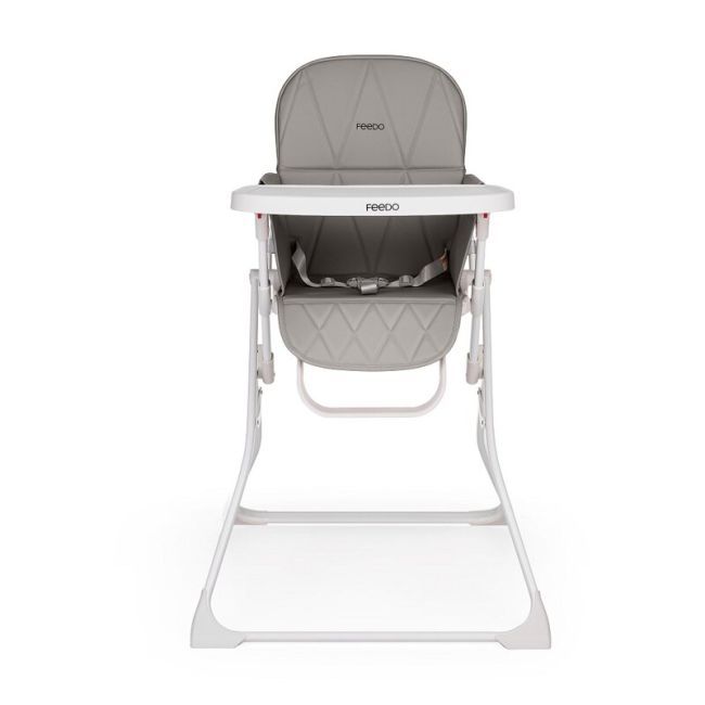 Scaun de masa, Feedo, Bite, Pliabil, Pana la 15 kg, Aspect elegant, Suport de picioare ajustabil, Cu tavita detasabila, 6- 36 luni, Conform cu EN14988-2:2006+A1:2012, Cappuccino BYN219330