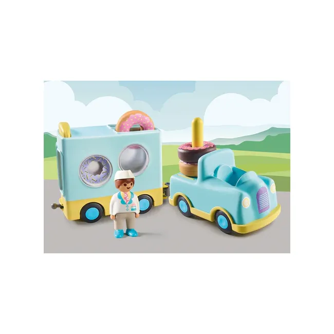 PLAYMOBIL - 1.2.3 CAMION CU GOGOSI DE STIVUIT SI SORTAT ARTPM71325