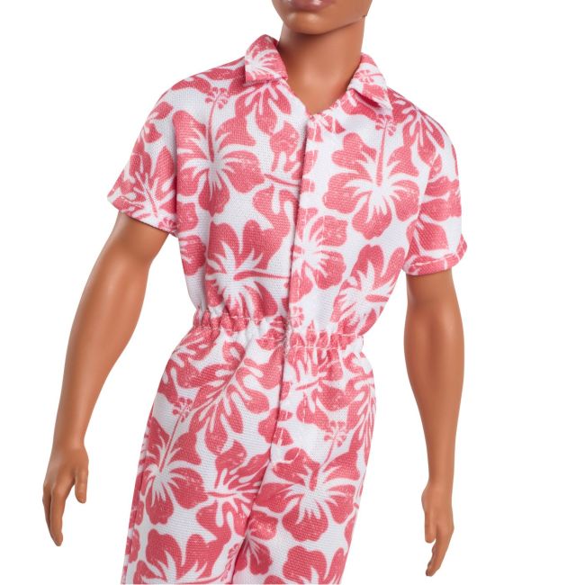 BARBIE PAPUSA BAIAT FASHIONISTAS IN SALOPETA STIL HAWAIAN SI SANDALE VERZI VIVMTDWK44_HYT99