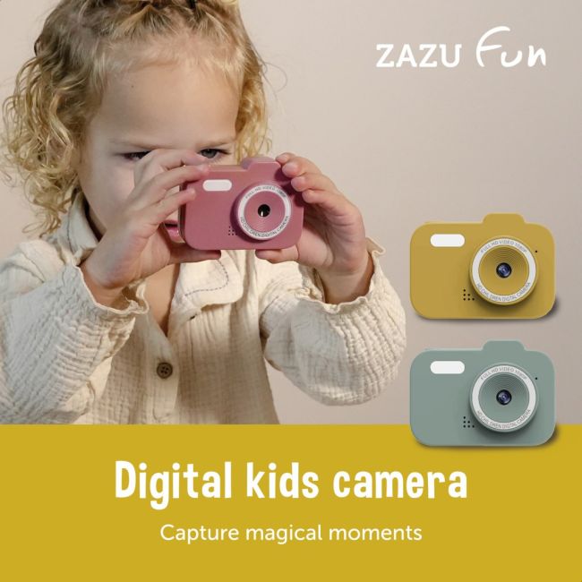 Camera digitala distractiva pentru copii ZAZU Roz TNAZA-CAMERA-03