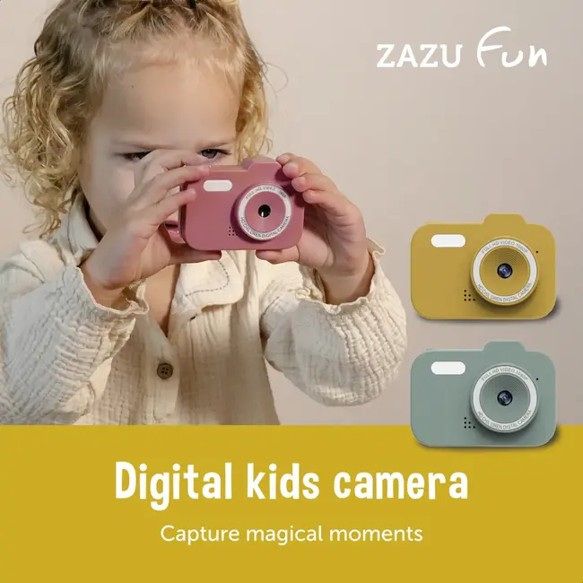 Camera digitala distractiva pentru copii ZAZU Roz TNAZA-CAMERA-03
