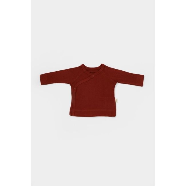 Cutie 4 piese pentru nou nascut - 100% bumbac organic - Caramiziu, BabyCosy JEMBC-CSYM26503