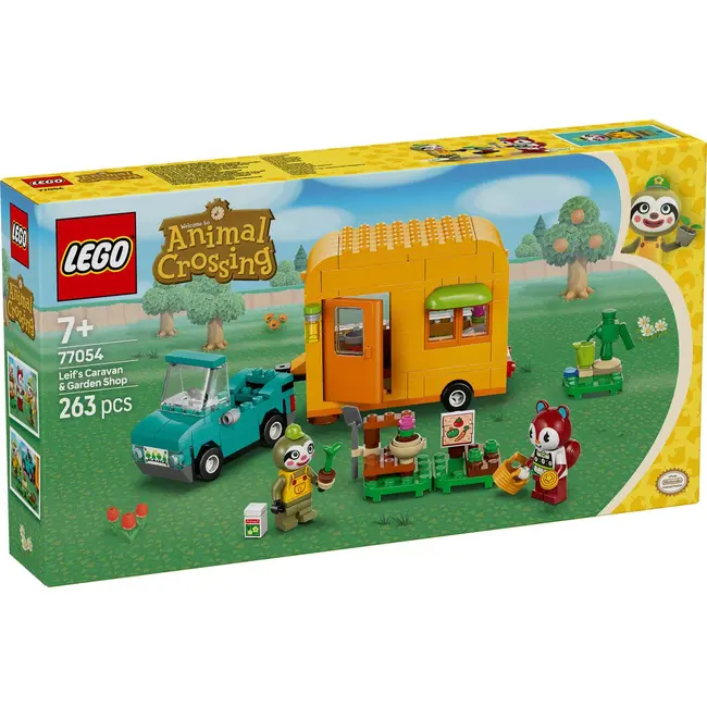 LEGO ANIMAL CROSSING CARAVANA SI MAGAZINUL DE GRADINARIT AL LUI LEIF 77054 VIVLEGO77054