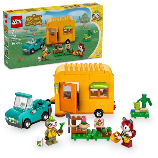 LEGO ANIMAL CROSSING CARAVANA SI MAGAZINUL DE GRADINARIT AL LUI LEIF 77054 VIVLEGO77054
