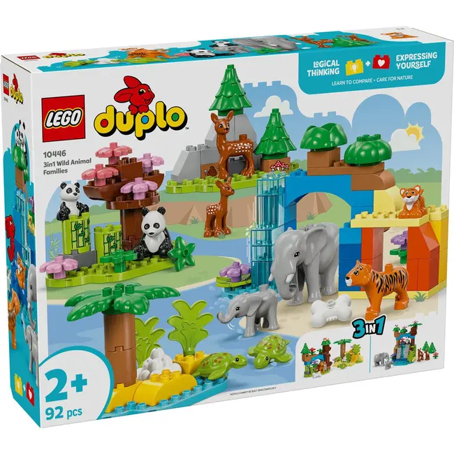 LEGO DUPLO FAMILII DE ANIMALE SALBATICE 3 &Icirc;N 1 10446 VIVLEGO10446
