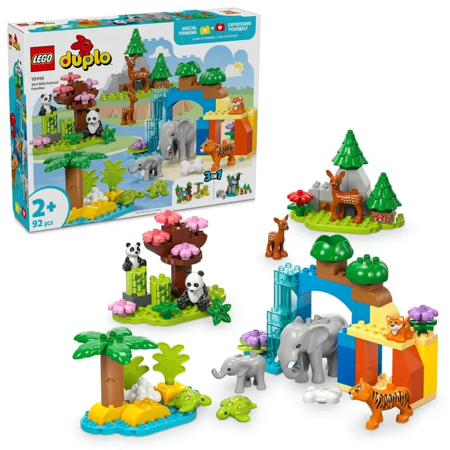 LEGO DUPLO FAMILII DE ANIMALE SALBATICE 3 &Icirc;N 1 10446 VIVLEGO10446