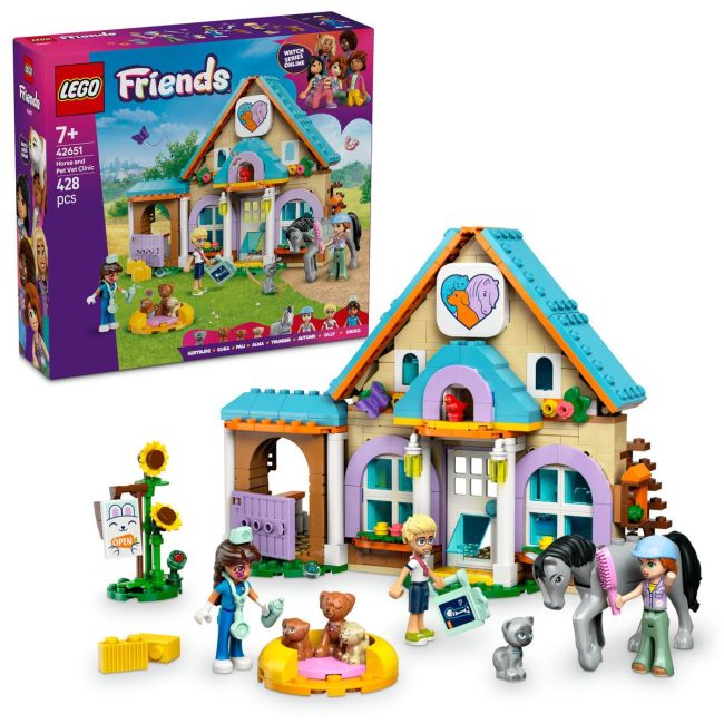 LEGO FRIENDS CLINICA VETERINARA PENTRU CAI SI ANIMALE DE COMPANIE 42651 VIVLEGO42651
